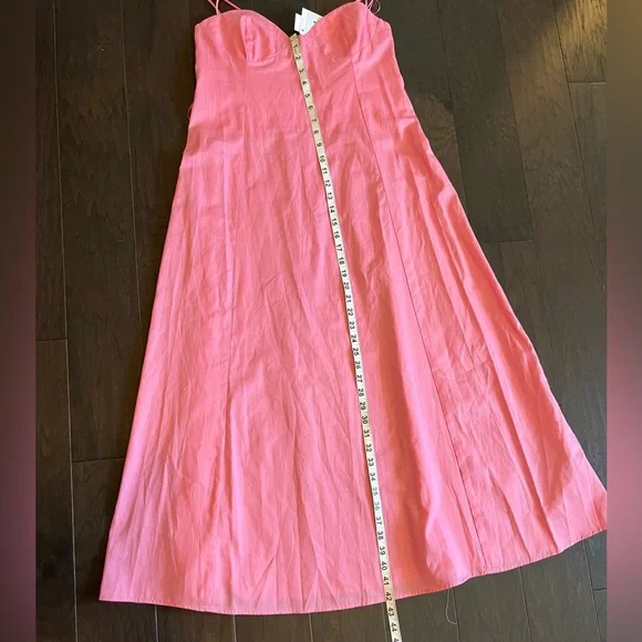 Zara Bustier Midi Dress in Candy Pink Large - Picture 14 of 14